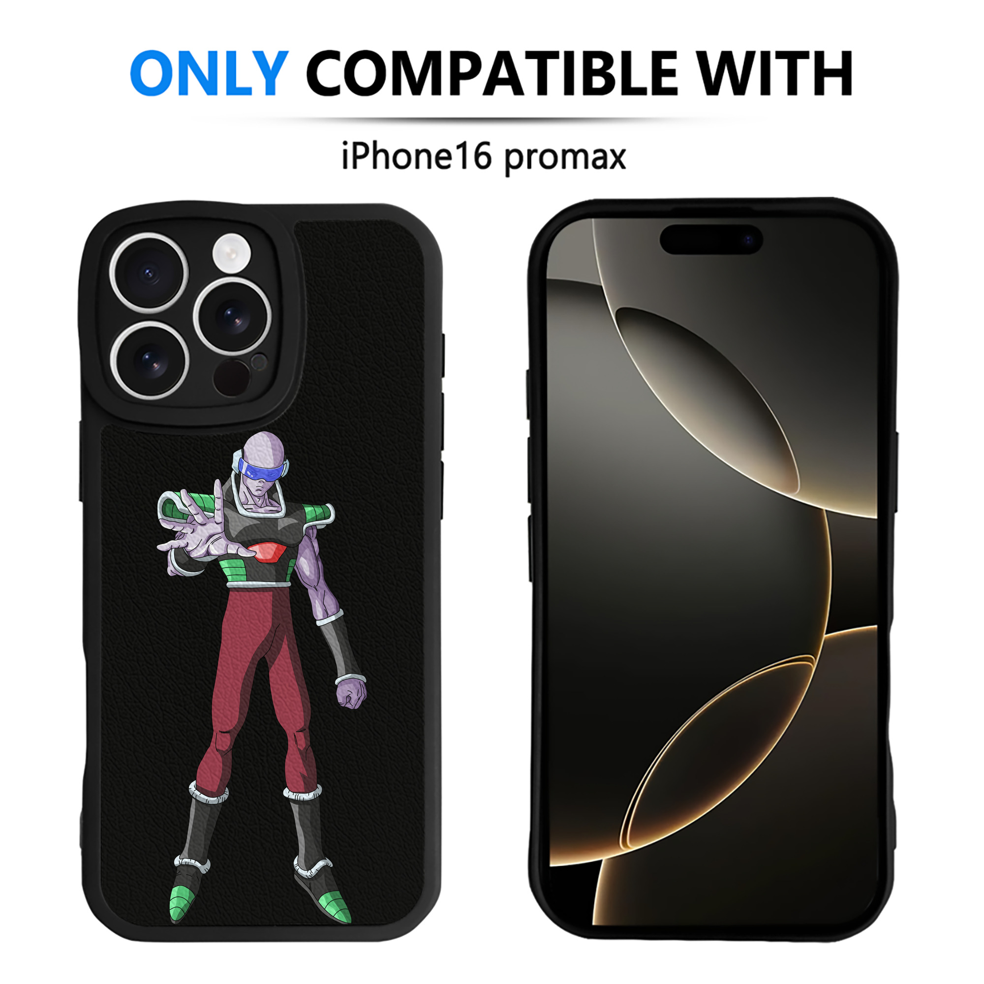 （画像用） ドラゴンボール DRAGON BALL 【iPhone 16シリーズ対応】シリコンスマホケース（レザー調） 材質：シリコン